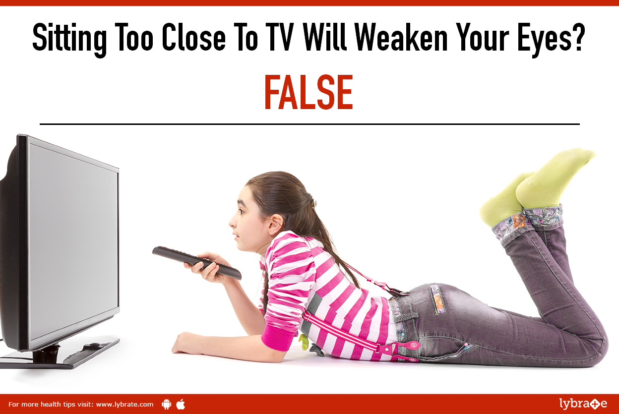 Sitting Too Close To TV Will Weaken Your Eyes? FALSE.
